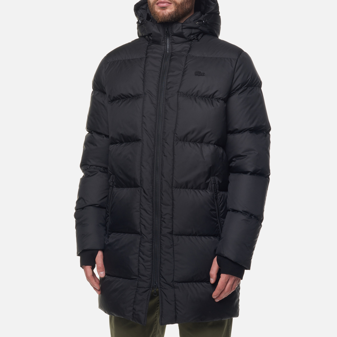 Lacoste Мужской пуховик Hooded Quilted Coat