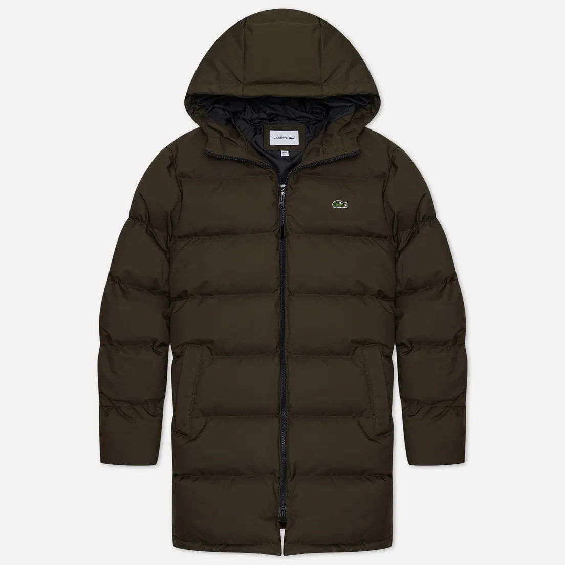 Lacoste Мужской пуховик Long Hooded Quilted