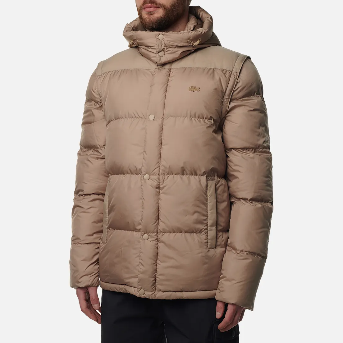 Lacoste Мужской пуховик Embroidered Crocodile Tonal