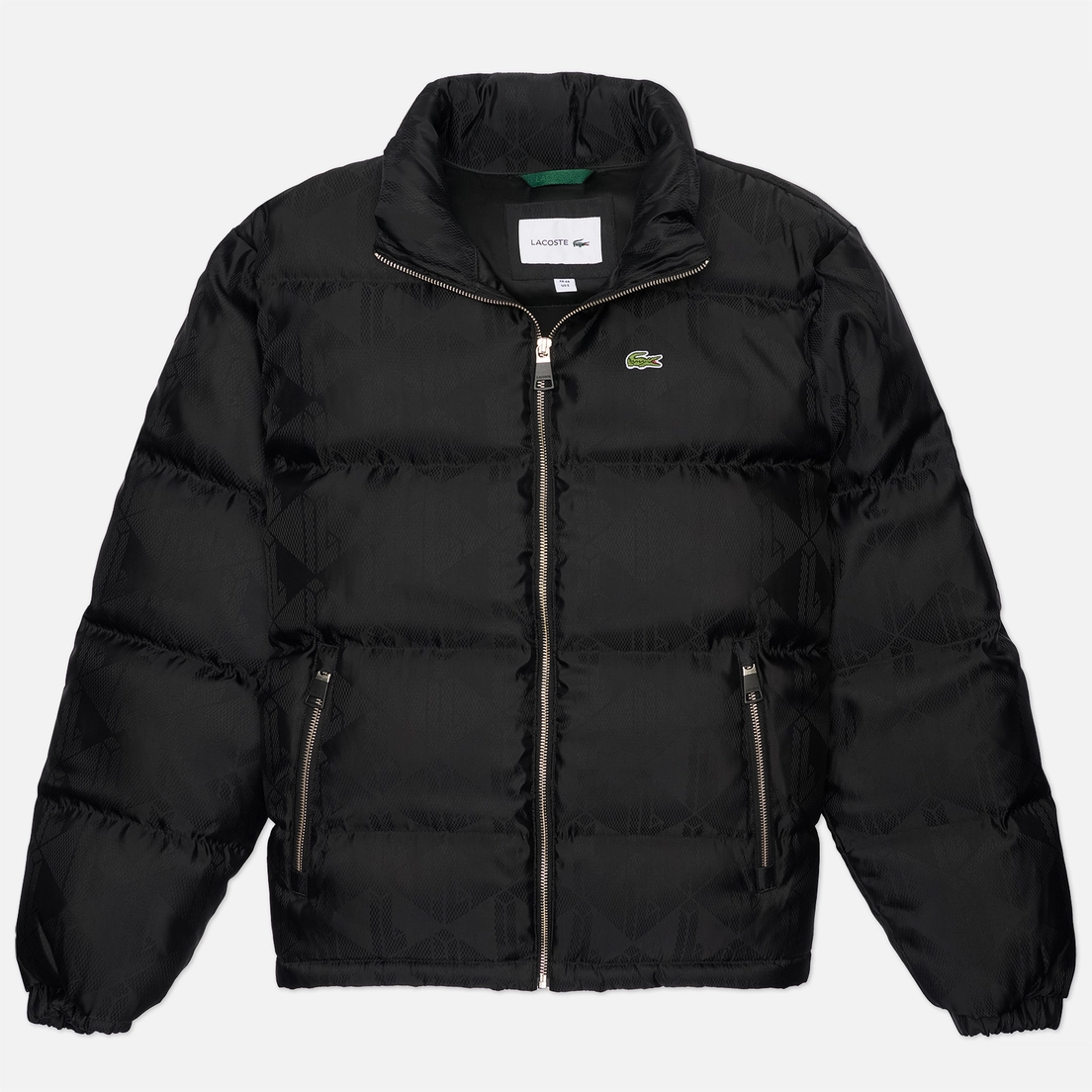 Lacoste Мужской пуховик Water-Repellent Monogram Jacquard Down