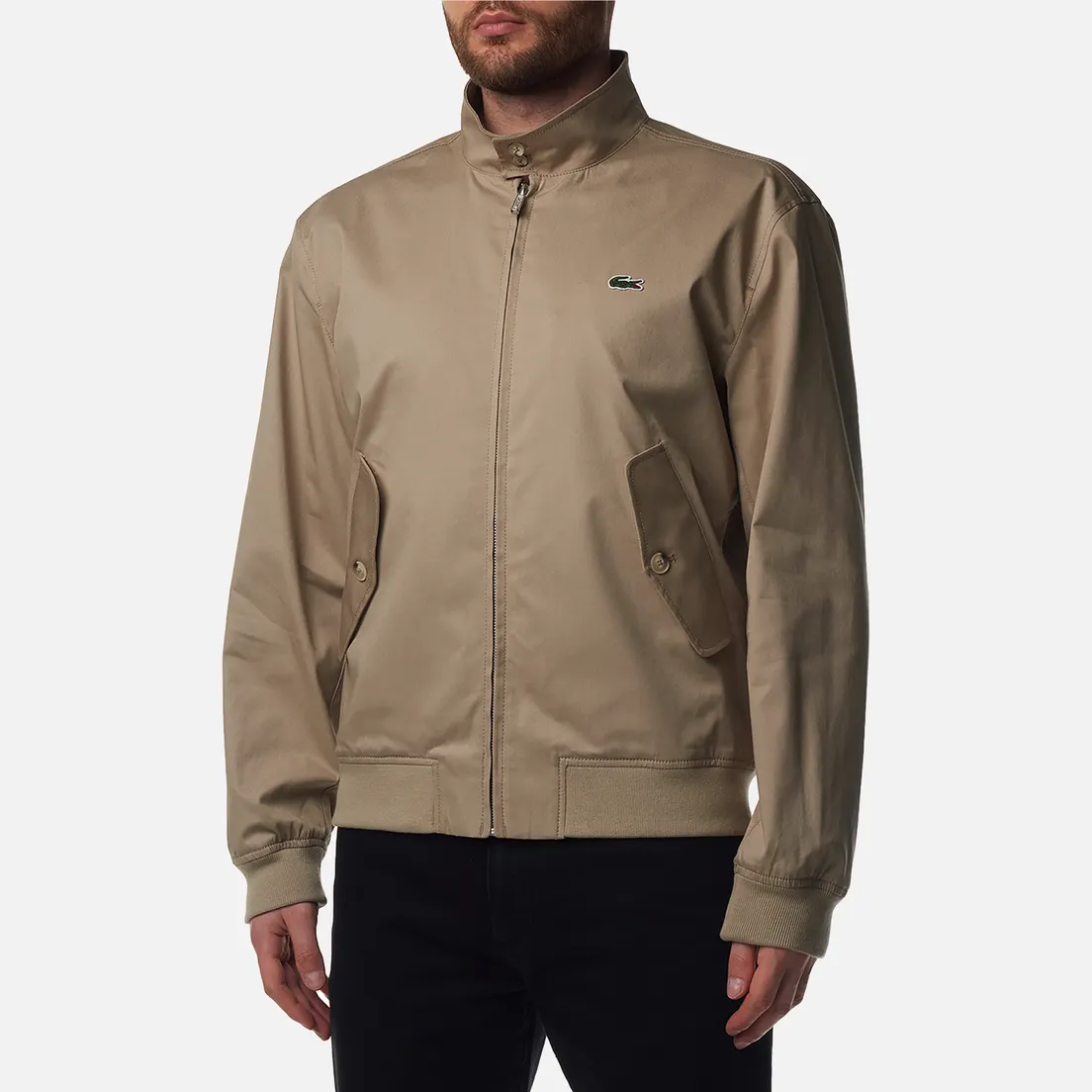 Lacoste Мужская куртка харрингтон Showerproof Cotton Twill