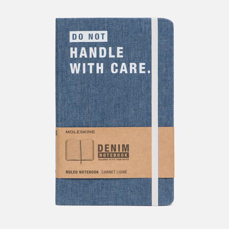 Блокнот Moleskine Limited Edition Denim Notebooks Large Ruler Don't Handle 240 pgs