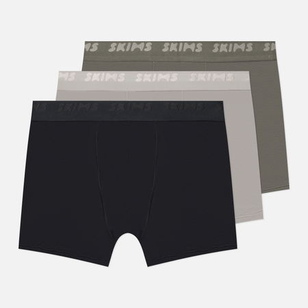 Комплект мужских трусов SKIMS Stretch 3" Boxer Brief 3-Pack, цвет комбинированный