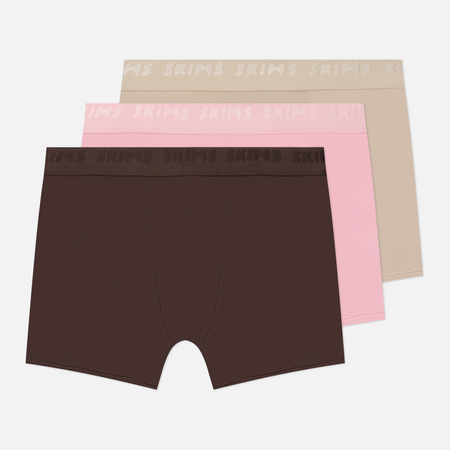 Комплект мужских трусов SKIMS Stretch 3" Boxer Brief 3-Pack, цвет комбинированный