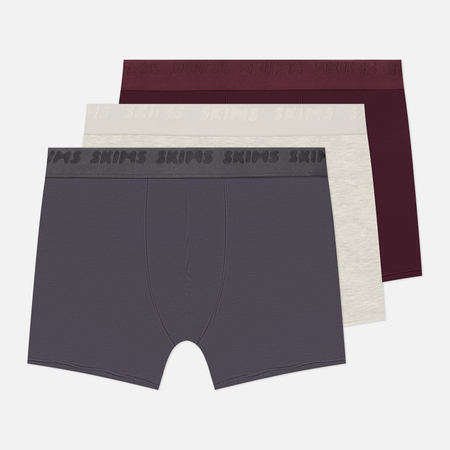 Комплект мужских трусов SKIMS Stretch 3" Boxer Brief 3-Pack, цвет комбинированный
