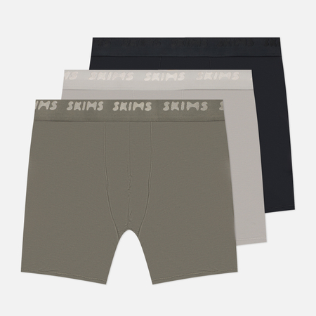 Комплект мужских трусов SKIMS Stretch 5" Boxer Brief 3-Pack, цвет комбинированный