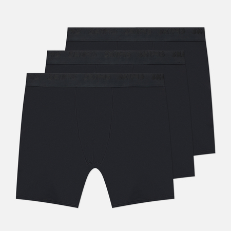 Комплект мужских трусов SKIMS Stretch 5" Boxer Brief 3-Pack, цвет чёрный