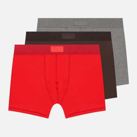 Комплект мужских трусов SKIMS Cotton 3" Boxer Brief 3-Pack, цвет комбинированный