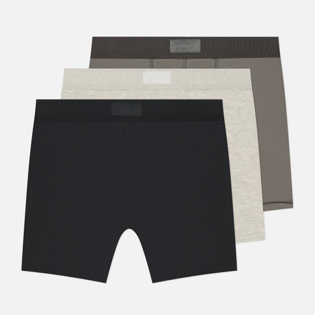 Комплект мужских трусов SKIMS Cotton 5" Boxer Brief 3-Pack, цвет комбинированный