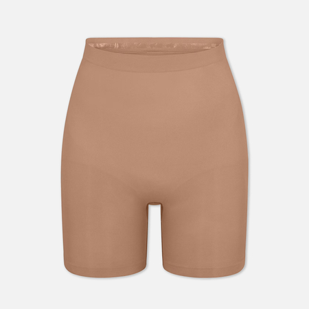 Женские шорты SKIMS Seamless Sculpt Mid Thigh, цвет бежевый