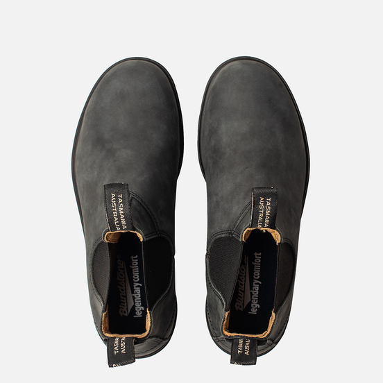 Мужские ботинки Blundstone 587 Round Toe Chelsea Leather Black