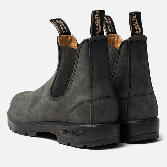 Мужские ботинки Blundstone 587 Round Toe Chelsea Leather Black