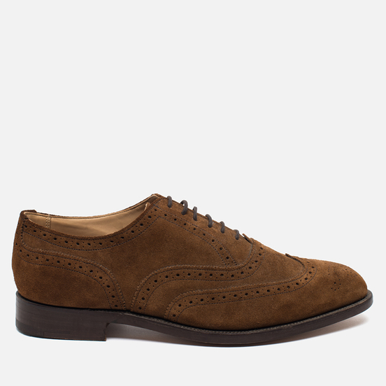 Trickers Piccadilly Suede Trickers Black Brogues Best Sale