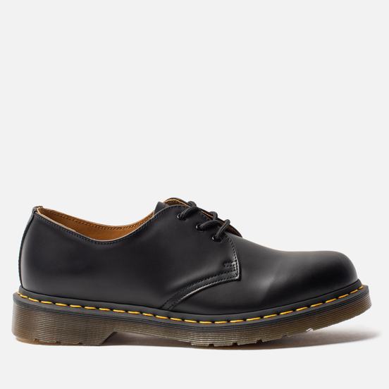 Мужские ботинки Dr. Martens 1461 Yellow Stitch Smooth Black