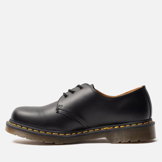 Мужские ботинки Dr. Martens 1461 Yellow Stitch Smooth Black