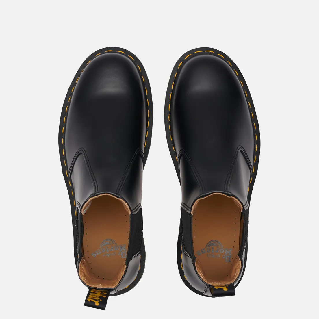 Dr. Martens Мужские ботинки 2976 Yellow Stitch Smooth Leather Chelsea