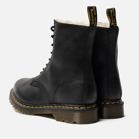 Зимние ботинки Dr. Martens Serena Fur Lined Burnished Wyoming Black