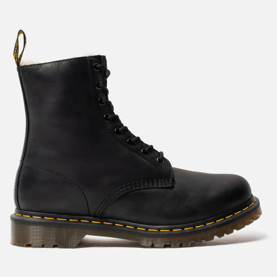 Зимние ботинки Dr. Martens Serena Fur Lined Burnished Wyoming Black