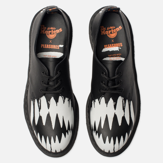 Ботинки Dr. Martens x Pleasures 1461 Teeth Black/White