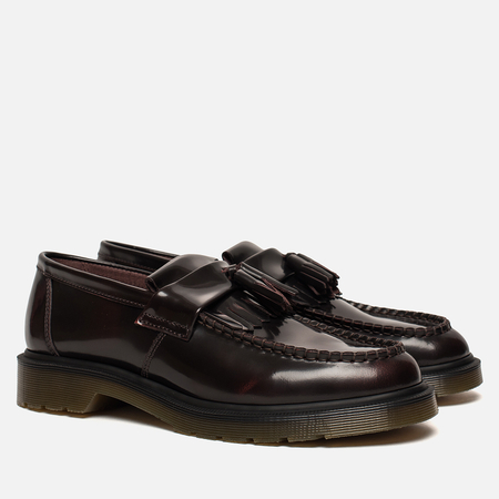 Мужские ботинки лоферы Dr. Martens Adrian Arcadia, цвет бордовый, размер 39 EU