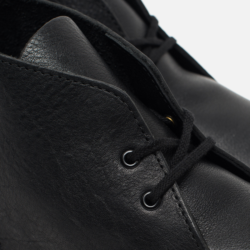 clarks originals desert boot black tumbled leather