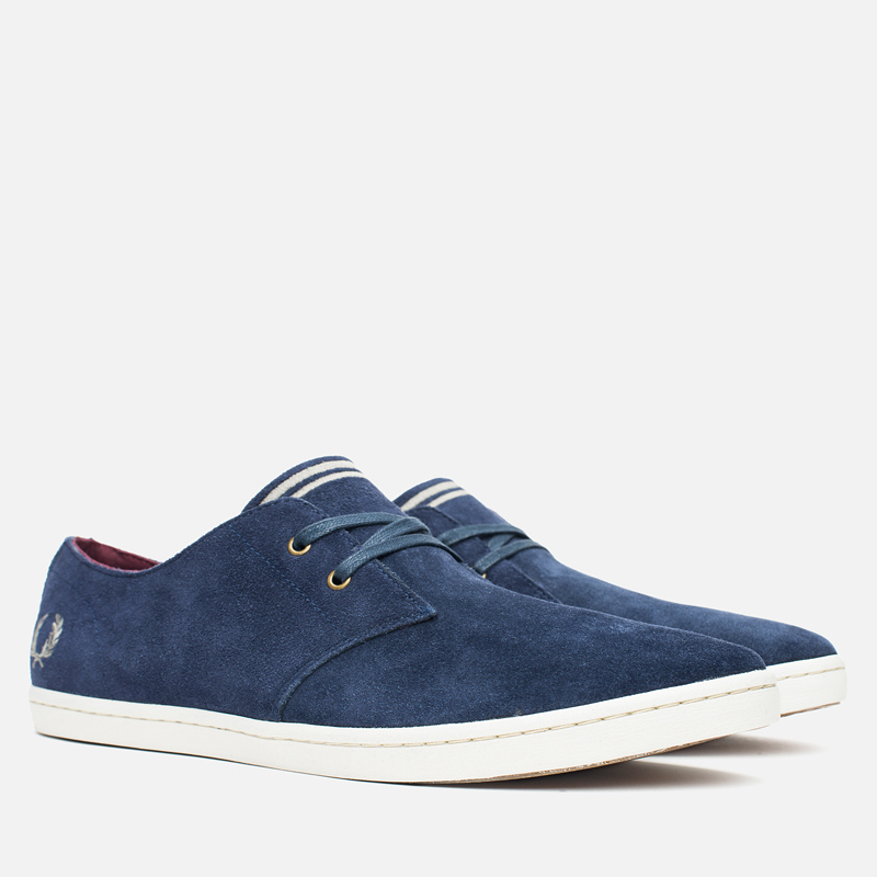 fred perry byron low suede