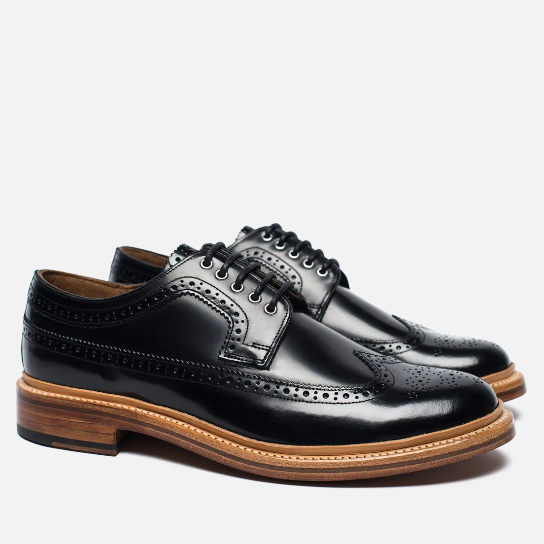 Grenson Мужские ботинки броги Sid Long Wing Brogue