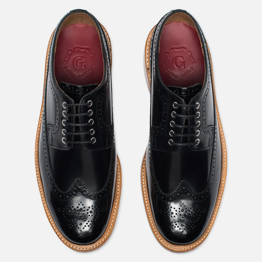 Grenson Мужские ботинки броги Sid Long Wing Brogue