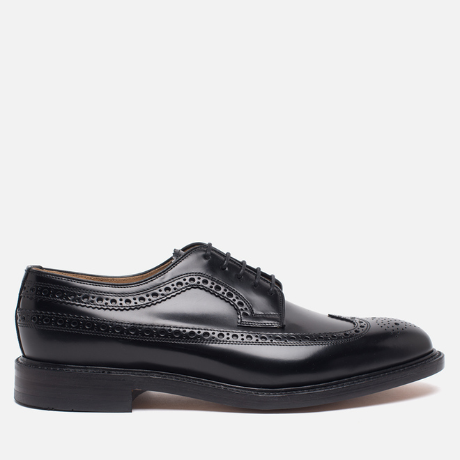 Мужские ботинки броги Loake Royal Polished Black