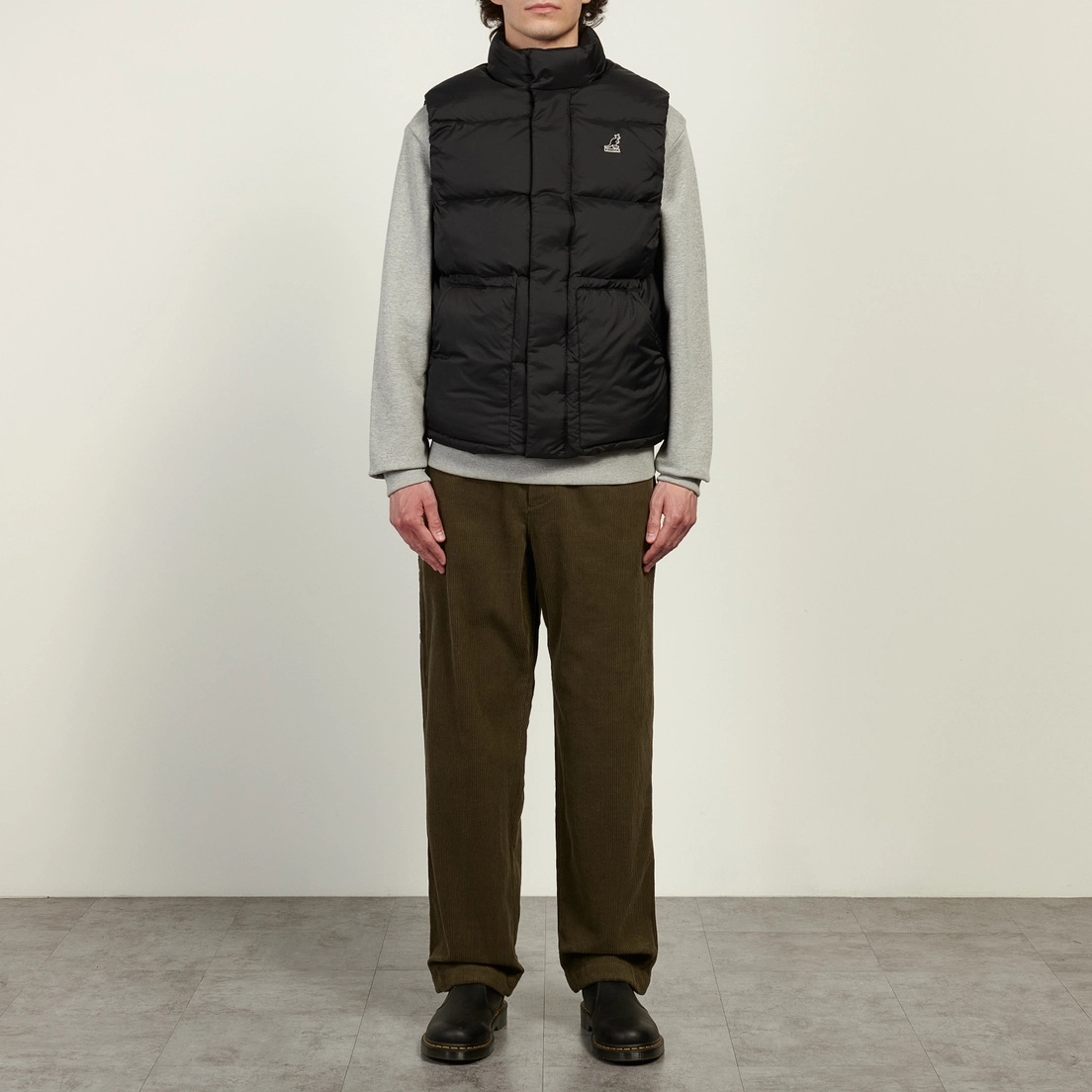 Kangol Мужской жилет Stand Collar Down Puffer