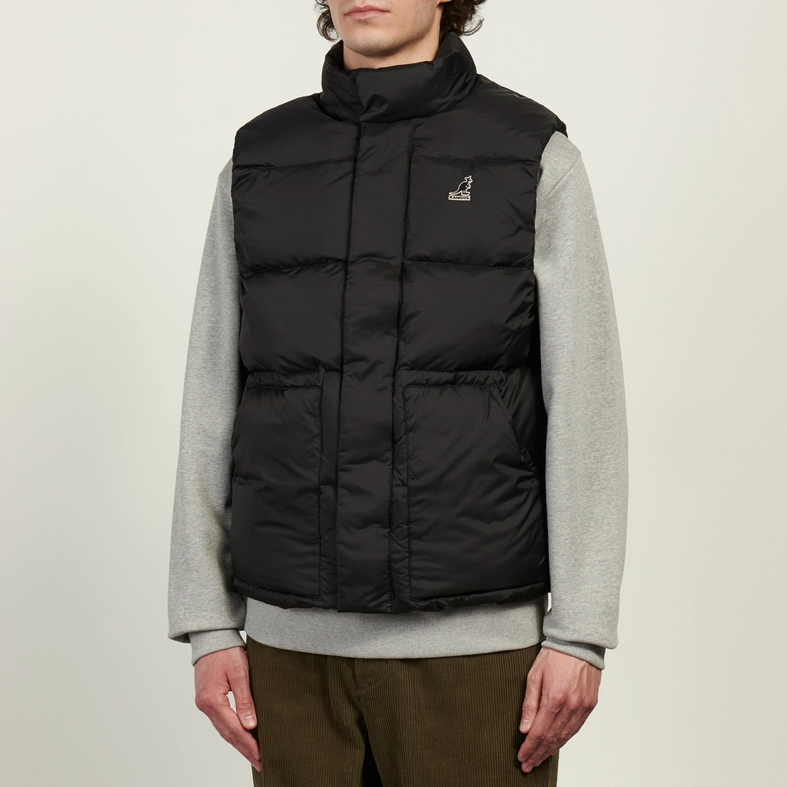 Kangol Мужской жилет Stand Collar Down Puffer