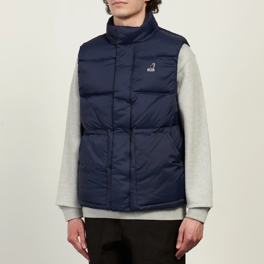 Kangol Мужской жилет Stand Collar Down Puffer