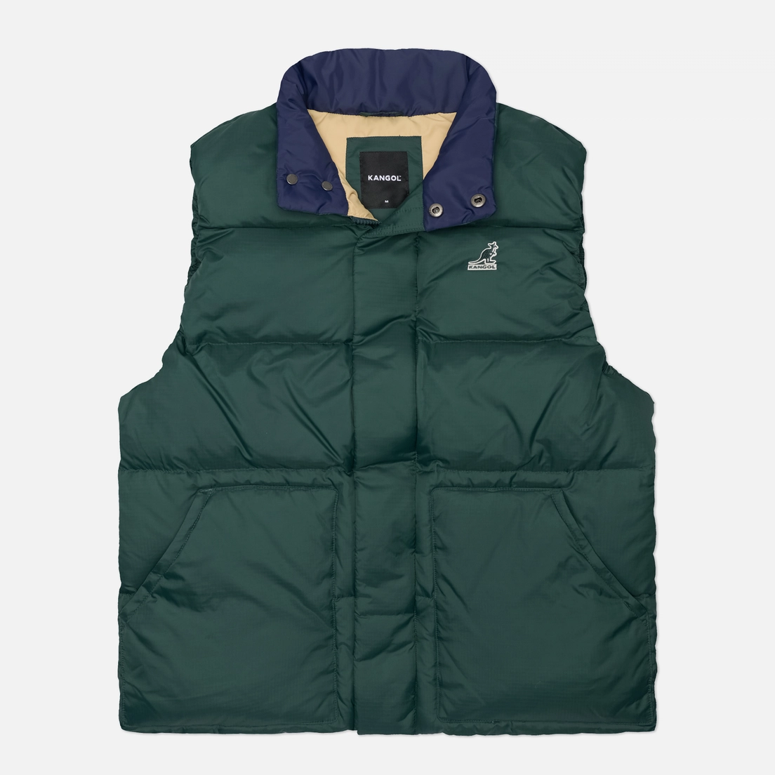 Kangol Мужской жилет Stand Collar Down Puffer