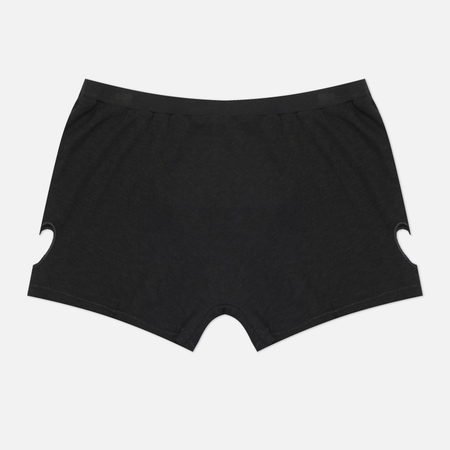 Женские шорты SKIMS Worn In Jersey Micro Heart, цвет чёрный