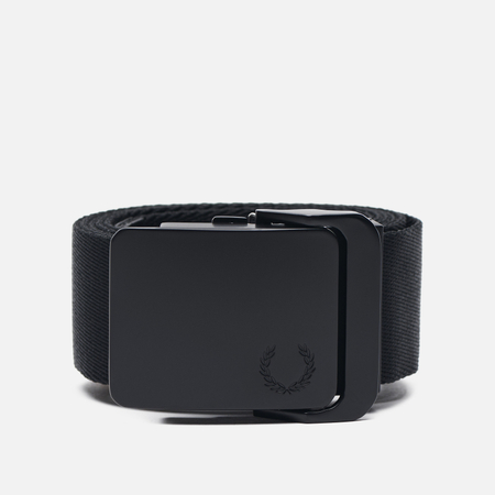 Ремень Fred Perry Plain Webbing Recycled, цвет чёрный