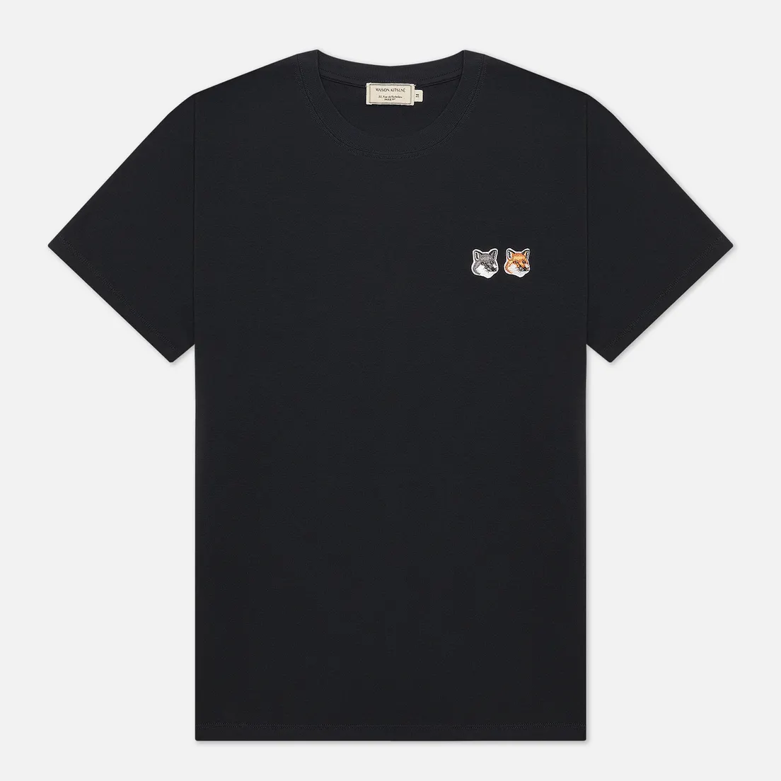 Maison Kitsune Мужская футболка Double Fox Head Patch