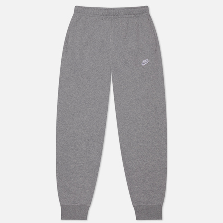 фото Мужские брюки nike club french terry joggers, цвет серый, размер s