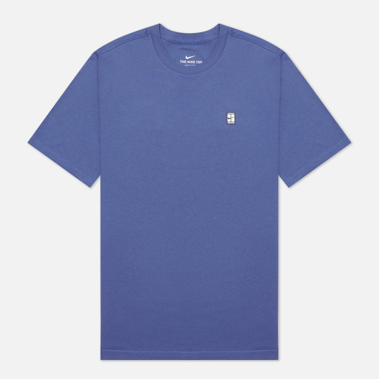 Мужская футболка Nike Court Embroidered Dark Purple Dust/White