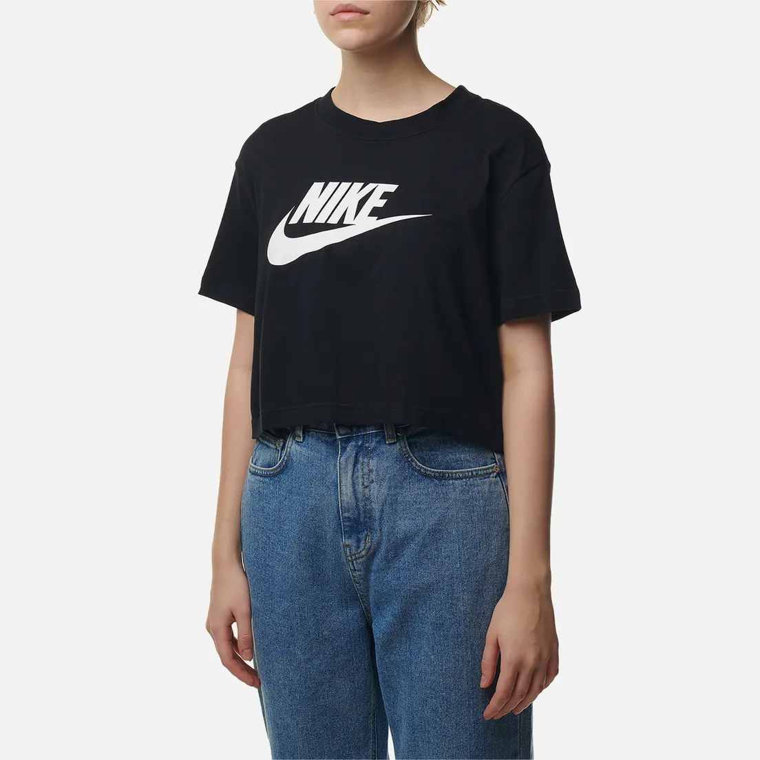 Nike Женская футболка Essential Cropped Icon Futura
