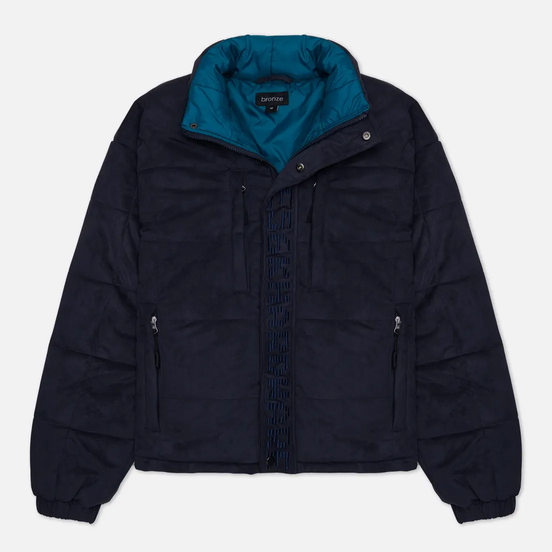 Bronze 56K Мужской пуховик Faux Suede Puffer