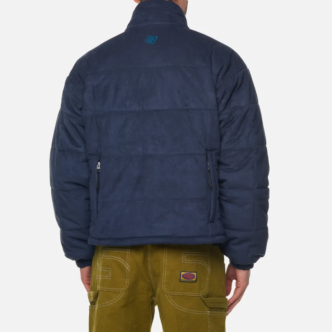 Bronze 56K Мужской пуховик Faux Suede Puffer