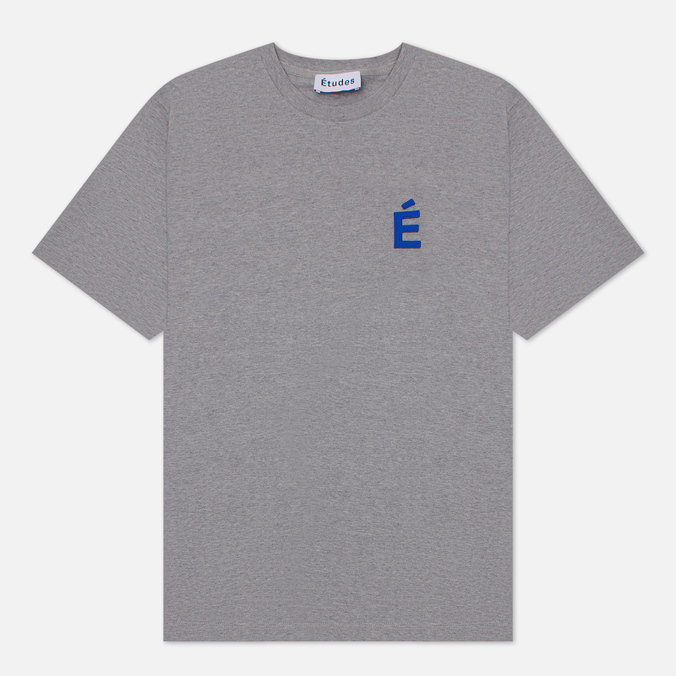 Мужская футболка Etudes Essentials Wonder Patch серого цвета