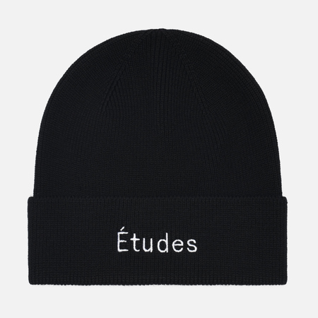 фото Шапка etudes beanie etudes, цвет чёрный