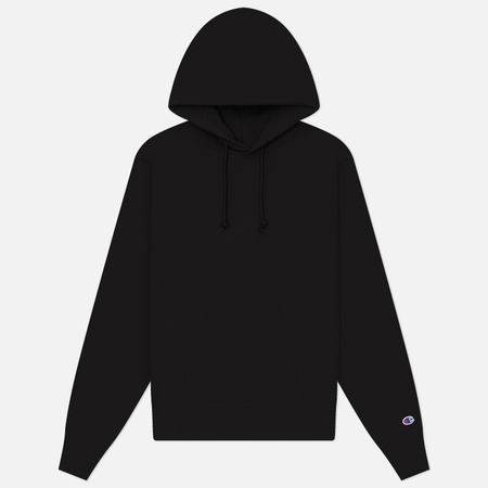 Мужская толстовка Champion Reverse Weave Pinnacle Fleece Reverse Weave Hoodie, цвет чёрный, размер L