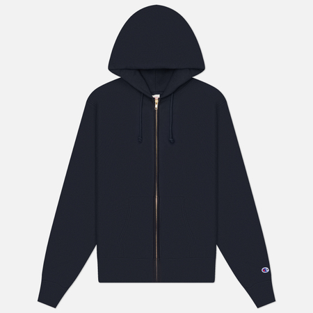 Мужская толстовка Champion Reverse Weave Pinnacle Fleece Reverse Weave Full-Zip Hoodie, цвет синий, размер XXL