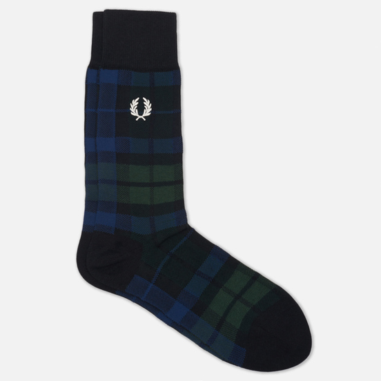 Носки Fred Perry Black Watch Tartan Tartan Green