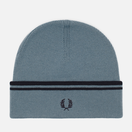 Шапка Fred Perry Twin Tipped Merino Wool, цвет голубой