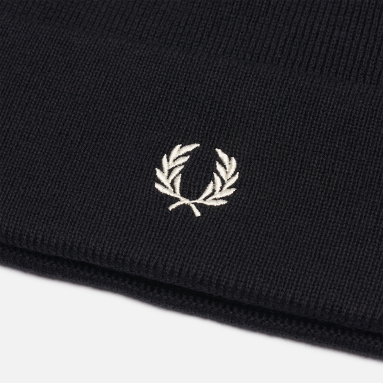 Шапка Fred Perry Knitted Merino Wool Black