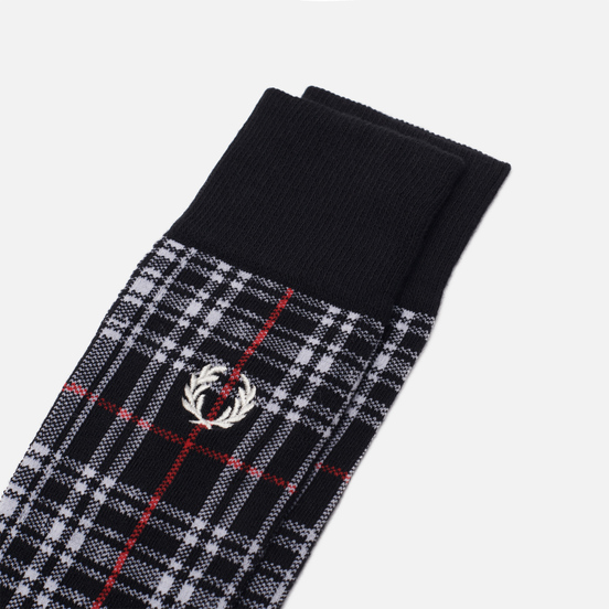Носки Fred Perry Menzies Tartan Black/Snow White