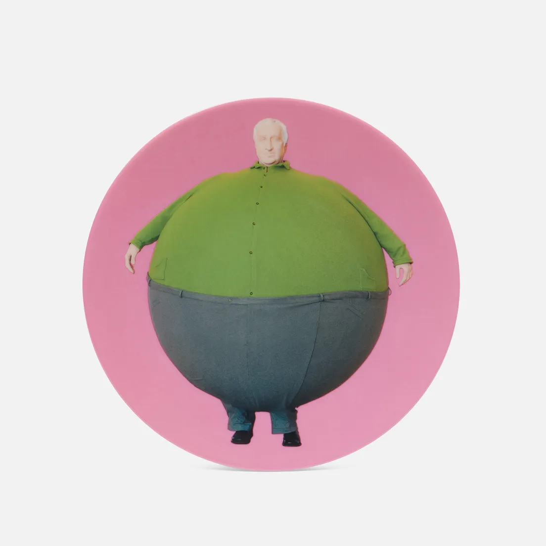 Ligne Blanche Тарелка Erwin Wurm The Artist Who Swallowed The World Pink Medium